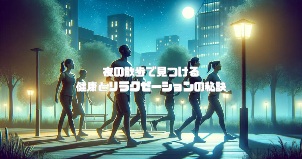 夜の散歩で見つける健康とリラクゼーションの秘訣